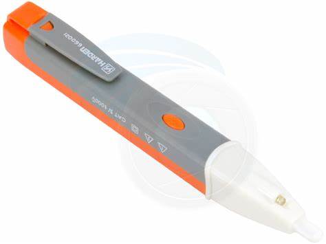 Non-Contact AC Voltage Tester Pen, AC 12-1000V, LED Flashlight, Buzzer Alarm for Live/Null Wire Judgment