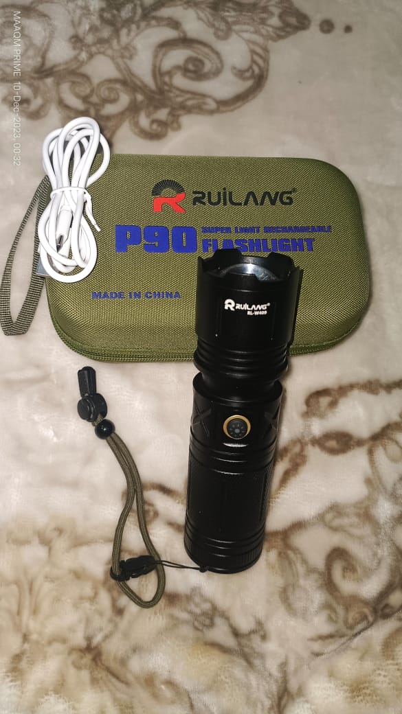 RUILANG P90 Super Light Rechargeable Flashlight
